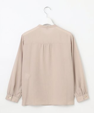 J.PRESS LADIES L 【洗える】テトロンレーヨンマンスローン ブラウス ベージュ系