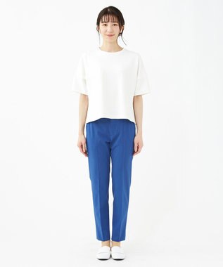 KASHIYAMA 【抗菌繊維】スタイリッシュジャージー トップス ホワイト