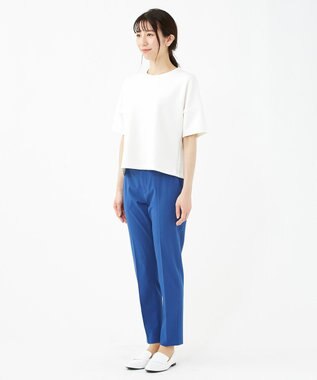 KASHIYAMA 【抗菌繊維】スタイリッシュジャージー トップス ホワイト