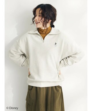CRAFT STANDARD BOUTIQUE 【Ｄｉｓｎｅｙ】Ｈａｌｆ　Ｚｉｐ　Ｓｗｅａｔ Oatmeal
