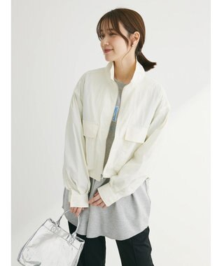 Green Parks ・ＥＬＥＮＣＡＲＥ　ＤＵＥ　スタンドナイロンブルゾン Ivory