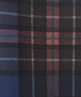 23区GOLF 【WOMEN】【日本製】チェック柄 長袖ポロシャツ ネイビー系3