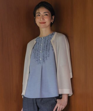 J.PRESS LADIES L SHEER LIGHT KNIT ブルゾン