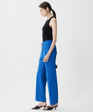 ICB L 【WEB限定カラーあり・UVカット・接触冷感・速乾】マットスキューバ セミワイドパンツ ラピスラズリ系