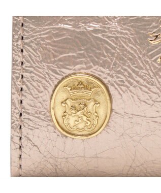 A.D.M.J. 【牛革】クラックメタル/イタリアンレザースモールウォレット プラチナ