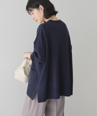 AMERICAN HOLIC バイパチVネックルーズカーディガン Navy