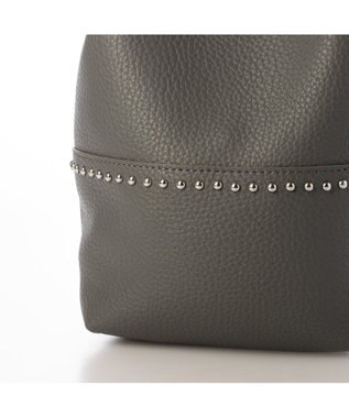 UNBILLION カシュカシュ cachecache / スタッズ付きドロストトート GY