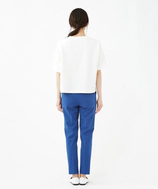 KASHIYAMA 【抗菌繊維】スタイリッシュジャージー トップス ホワイト