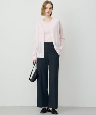 ICB 【先行予約】 リネンブレンドシアー カーディガン ライトピンク