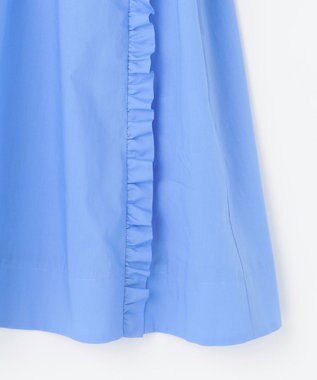 組曲 コットンローン ボリュームスリーブブラウス ブルー系