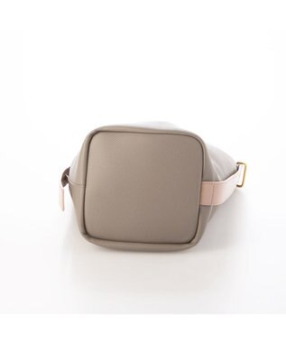 UNBILLION カシュカシュ cachecache / シボフェイクレザーソフトホーボーバッグ グレーミックス