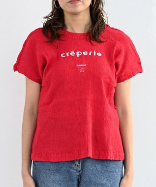 crêprie tsumori chisato creperie DOLMAN SLEEVES T-SHIRT クレプリ ドルマンスリーブTシャツ RED