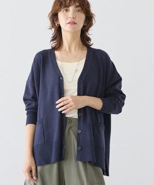 AMERICAN HOLIC バイパチVネックルーズカーディガン Navy