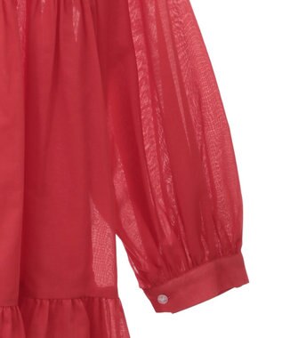 AMERICAN HOLIC シアーティアードロングブラウス Red