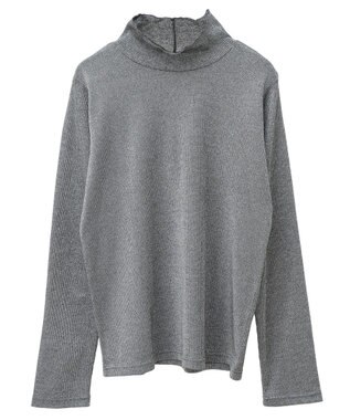 Green Parks ラメリブタートルプルオーバー Black