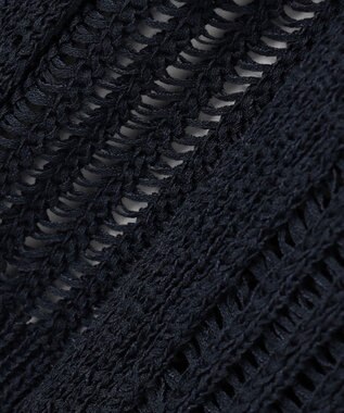 自由区 【レイヤード・旬スタイル】リネンコットン ベスト ネイビー