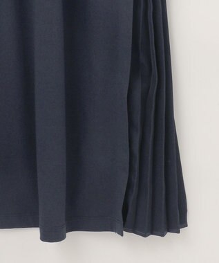 ANY SIS S 【接触冷感・UVケア】冷感サイドプリーツ ワンピース ネイビー