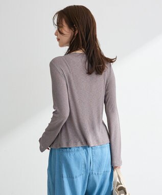 Green Parks シアーリブシャーリングプルオーバー Gray