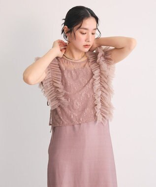 Green Parks ・Ｒａｉｌｍｅ　ＳＥＴ２点　レースブラウス＆ワンピ Pink