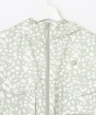 PW CIRCULUS 今が旬！【WOMEN】【洗える/ストレッチ】アニマルプリント ジップアップ フーデッド ブルゾン ゴルフウェア レディース ホワイト系5