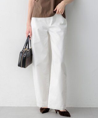 23区 【一部先行予約/接触冷感】23区DENIM サマー ストレート ワイド パンツ