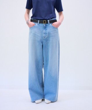 ATON DENIM | ワイドパンツ BLUE