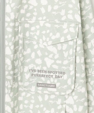 PW CIRCULUS 今が旬！【WOMEN】【洗える/ストレッチ】アニマルプリント ジップアップ フーデッド ブルゾン ゴルフウェア レディース ホワイト系5