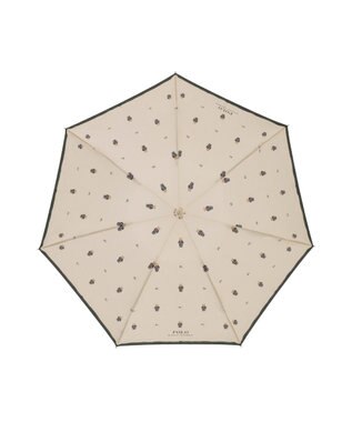 MOONBAT POLO RALPH LAUREN （ポロ ラルフローレン）折りたたみ傘 FLAG BEAR ポロベア ドット 大きめ55cm ベージュ