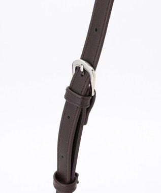 LA BAGAGERIE 【MONICA】リボンハンドル2WAYかごバッグ ダークチョコ