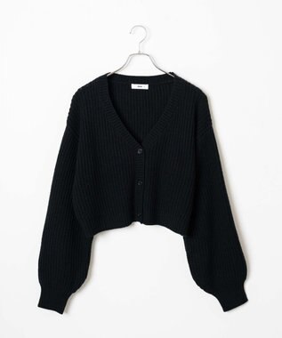 WEGO Vネックカラーカーディガン ブラック