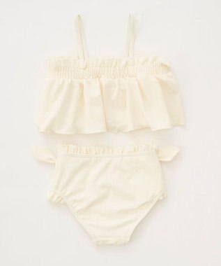 OP／FILA 【marie claire ENFANTS】ニットリブセパレート水着 ホワイト