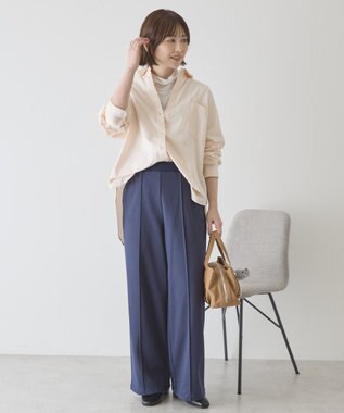 AMERICAN HOLIC センタータックワイドスウェットパンツ Dark Navy