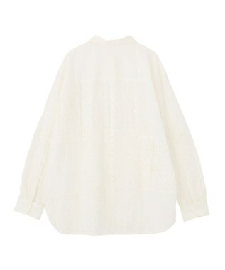 AMERICAN HOLIC レースパッチワークシャツ Off White