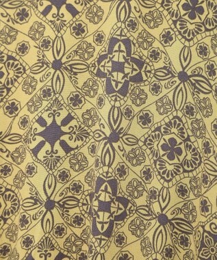 CRAFT STANDARD BOUTIQUE 総柄バイカラーワンピース Yellow