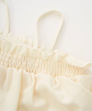 OP／FILA 【marie claire ENFANTS】ニットリブセパレート水着 ホワイト