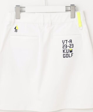 23区GOLF 【WOMEN】【防透/ストレッチ/撥水】スケトラドビーストレッチ モチーフ スカート ホワイト系