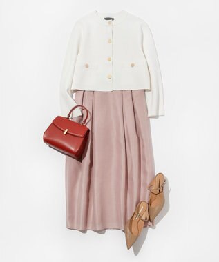 組曲 トップハンドルハンド バッグ オレンジ系