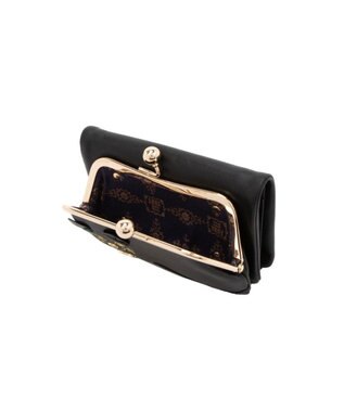 ANNA SUI TITIソフト 口金二つ折り財布 ブラック