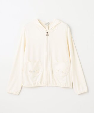 ANY KIDS UVカット さらさら パーカー オフホワイト