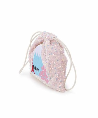 TOPKAPI 【TREASURE TOPKAPI】スパンコール エンブロイダリー刺繍 巾着 バッグ / ポーチ ピンク