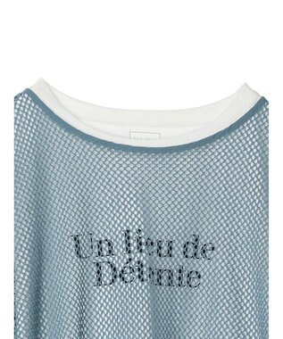 Green Parks ＳＥＴ２点　メッシュ＋ノースリーブロゴプルオーバー Blue