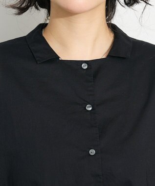 CRAFT STANDARD BOUTIQUE ペプラムブラウス Black