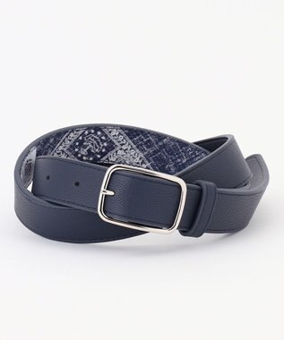 J.PRESS MEN Reyn spooner×J.PRESS リバーシブルリングベルト ネイビー系5