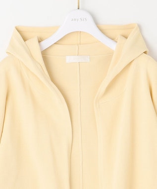ANY SIS 【接触冷感・UVケア】ニットフーディー カーディガン ライトイエロー