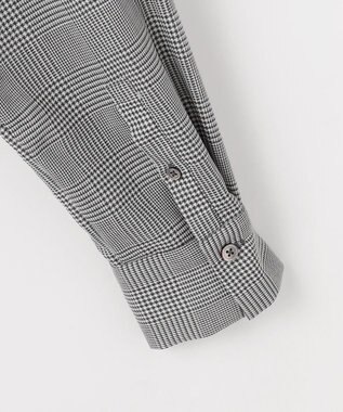 自由区 L 【カタログ掲載】TWハイツイストビエラフリル ブラウス グレンチェック