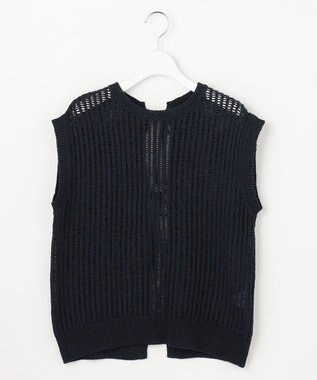 自由区 【レイヤード・旬スタイル】リネンコットン ベスト