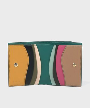  スワールカットカードレイヤー 2つ折り財布