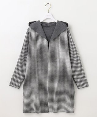 ANY SIS 【2WAY】リバーシブルフーディー アウター ライトグレー×オフ