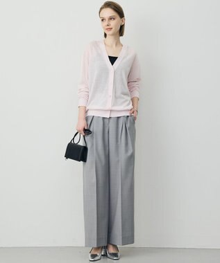 ICB 【先行予約】 リネンブレンドシアー カーディガン ライトピンク