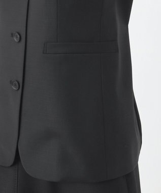 23区 S 【エステータ】ウールトロストレッチ ベスト ブラック系